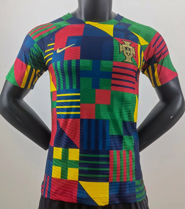 AAA Quality Portugal 2022 Training Colourful Jersey(Player)